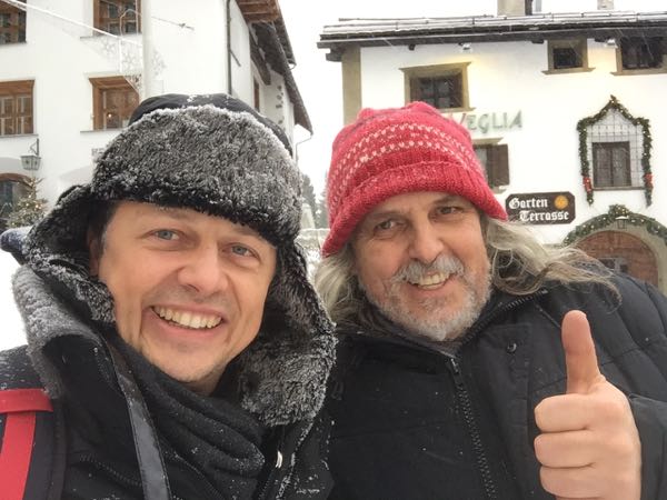 Erfolgstrainer Ernst Crameri mit Roland Hamm bei der Jahresklausur 2016