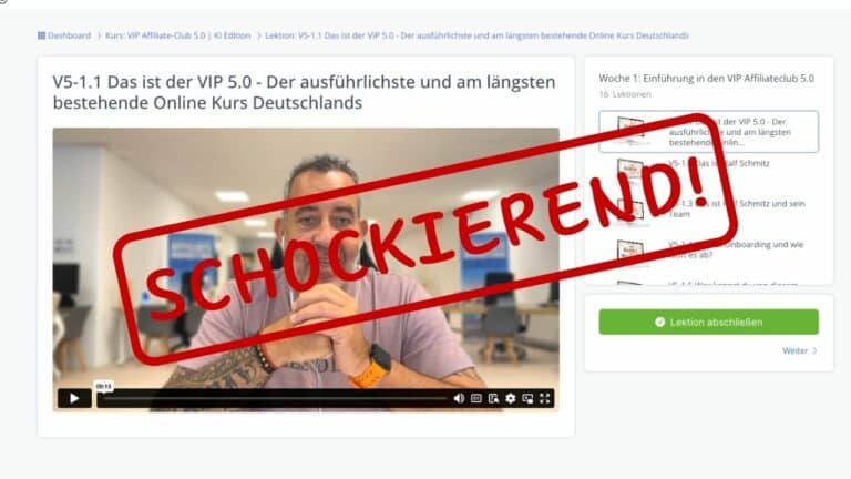 Ralf Schmitz Vip Affiliate Club 5.0 Erfahrungen