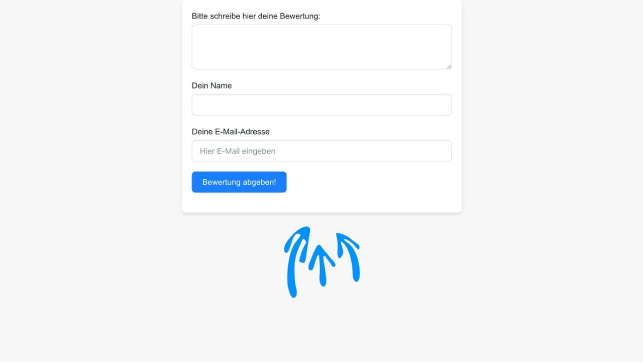 Frustpuffer Website mit Formular