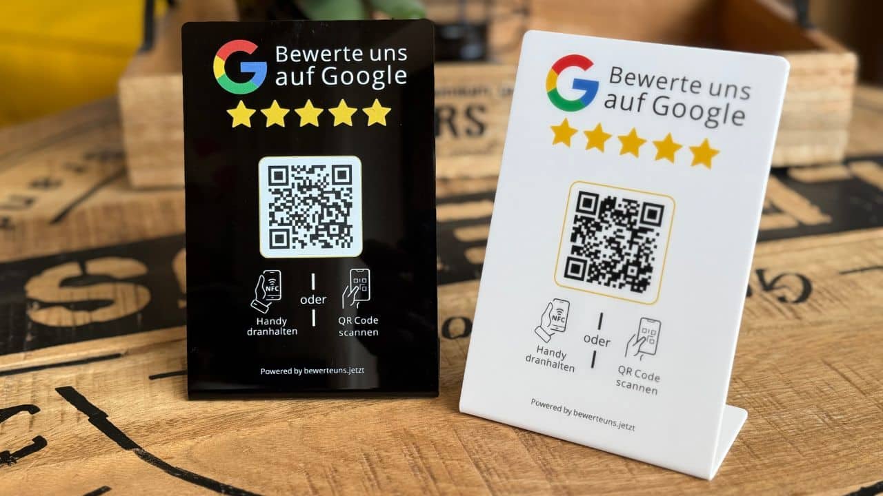 Google Bewertungsaufsteller