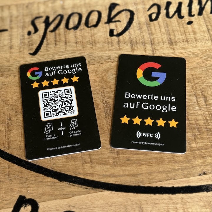 Google Bewertungskarten PVC Google Bewertungskarten PVC